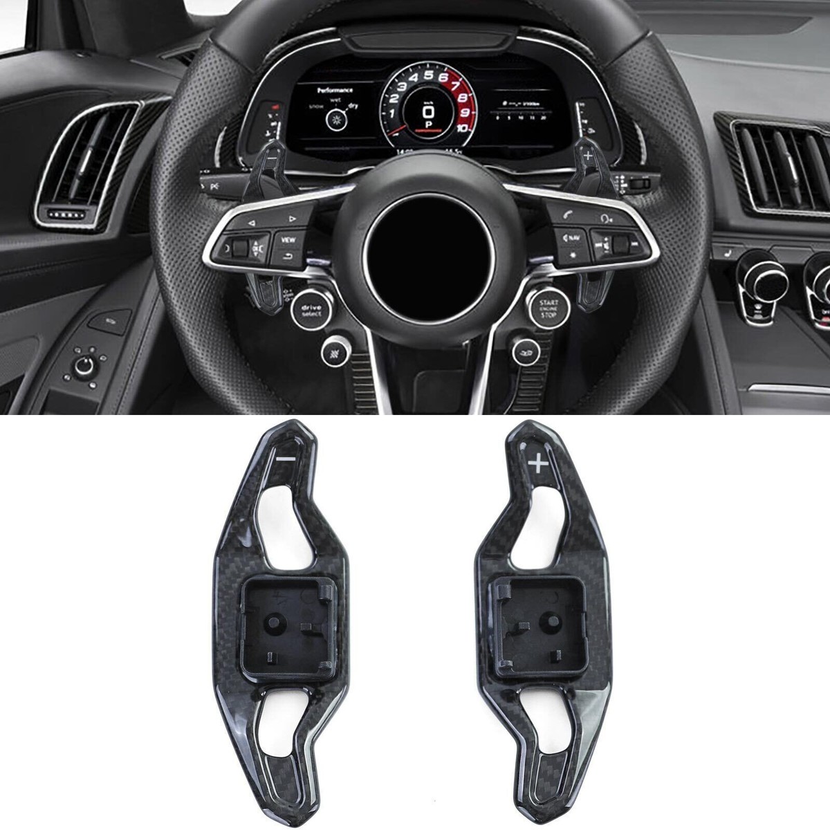 Schaltwippen Shift Paddle A5 S5 SQ5 RS6 A3 S4 A4 S4 Q7 S6 A4 16 18 100 Carbon 84172407