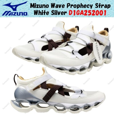 MIZUNO WAVEPROPHECY STRAP 25cm BL×WH Mizuno Wave Prophecy Strap White Silver D1GA252001 Men's
