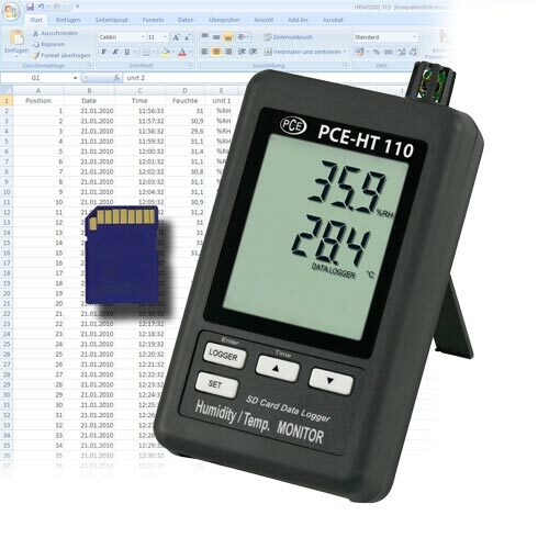Thermohygromètre PCE-HT 110 pour contrôler l'humidité de la cave