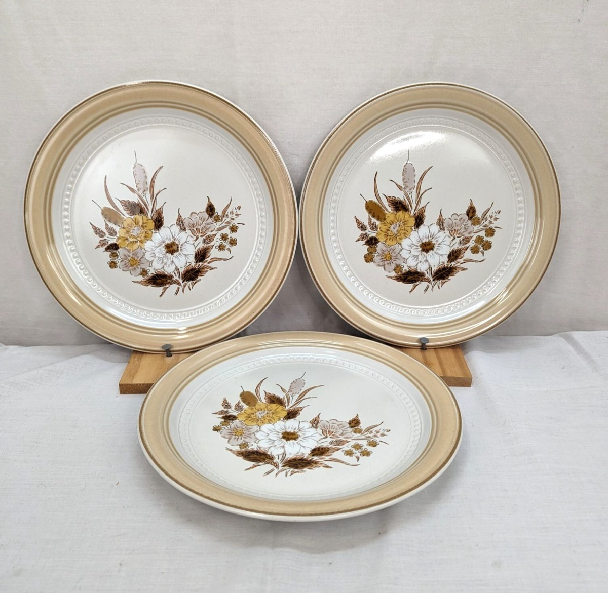 Crowning Fashion Dinner Plate by Johann Haviland Tawny Willows Set of 