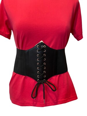 GRACE KARIN Womens Corset Belt Vintage Lace-up Cinch Elastic 