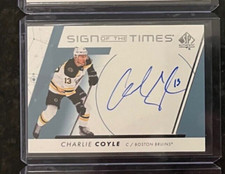 2022-23 SP AUTHENTIC CHARLIE COYLE SIGN OF THE TIMES SOTT AUTO #SOTT-CC