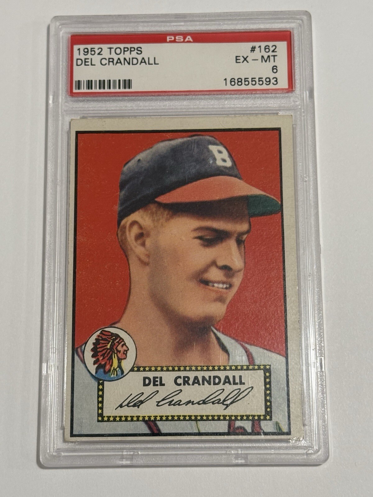 1952 Topps Del Crandall PSA 6 #162