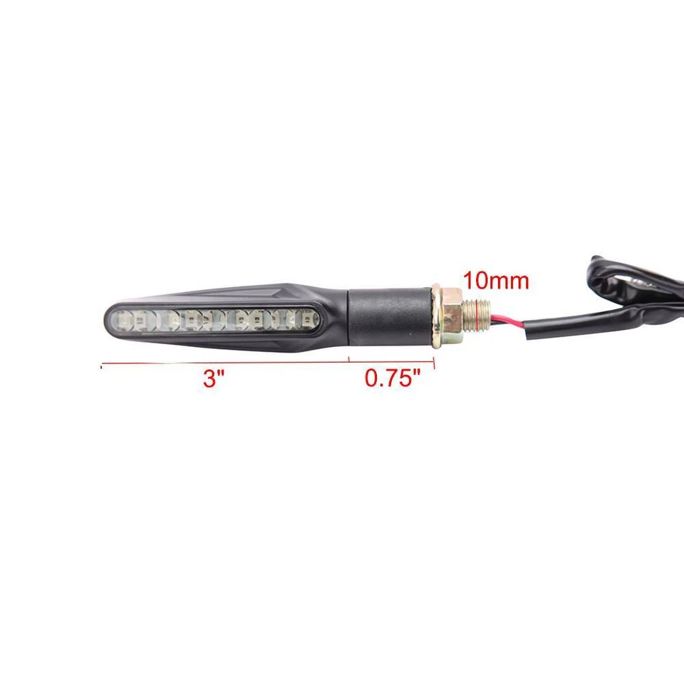 Motorcycle LED Turn Signal Lights For Triumph Daytona 675 765 750 1100 675R 955i Foto 4 de 4