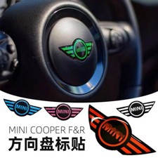 Car Steering Wheel Emblem Sticker Decal For Mini Cooper Countryman Clubman Jcw