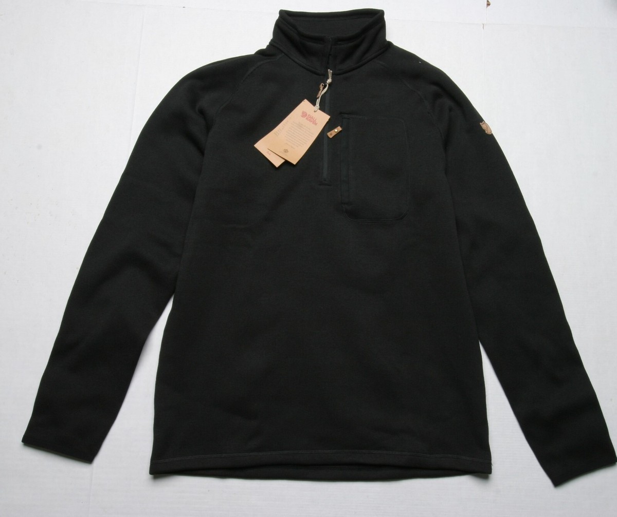 FjallRaven Ovik Fleece Half Zip (M) Black 87154 | eBay