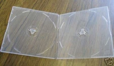 10 PCS NEW 5.2MM SLIM CLEAR DOUBLE POLY CD DVD CASE, SF15, FREE SHIPPING