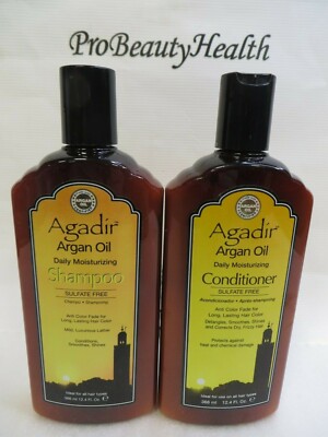 AGADIR ARGAN OIL Daily Moisturizing Shampoo & Conditioner 12.4 oz  Scuffed!