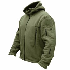 Tactical Recon Fleece Jacket Army Hoodie Security Police Hoody Combat Full Zip