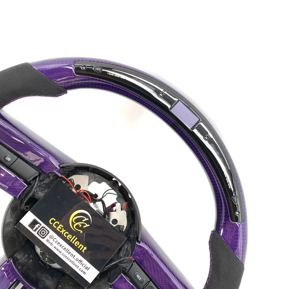 Volante de fibra de carbono real para Ford Mustang 2005-2009 S197 GT 2005-2012 Foto 2 de 4