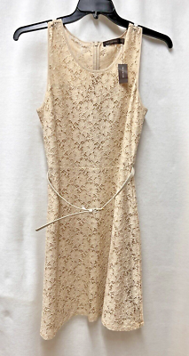 THE LIMITED Ivory Lace Sleeveless Lined Dress Gold Fleck Women Sz 10 FAST SHIP! | eBay THE LIMITED Ivory Lace Sleeveless Lined Dress Gold Fleck Women Sz 10 FAST SHIP! | eBay