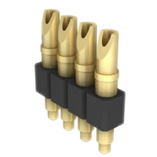 824-22-004-00-001000 Connector Spring Piston 4 Position Through Hole Solder Cup