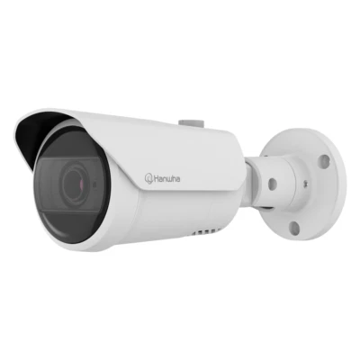 SAMSUNG Hanwha QNO-C9083R 4K 8MP Network IR Bullet Camera with Motorized Varifocal Lens