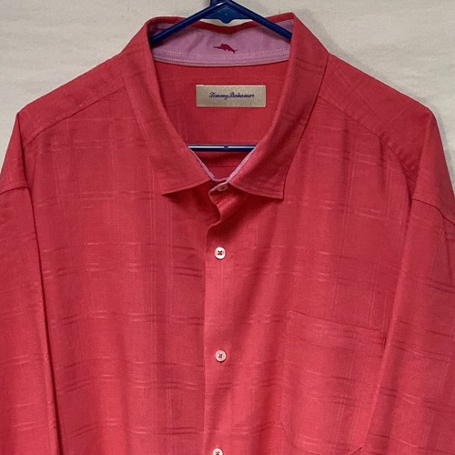 TOMMY BAHAMA Men’s L/S Casual Shirt Size 3XL Color RED Plaid - Picture 2 of 4