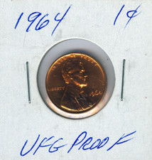 1964 Lincoln Cent Ultra Finest Proof Quality Red US-1C #24