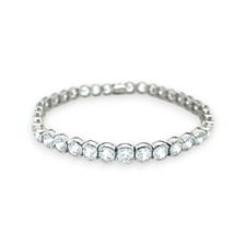 Elegantes Tennisarmband Silber 925 mit Zirkon...