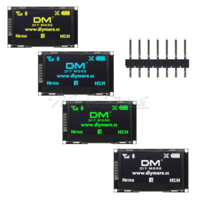 2.42'' 128x64 OLED Display SPI Port Blue/Green/Yellow/White SSD1309 For Arduino