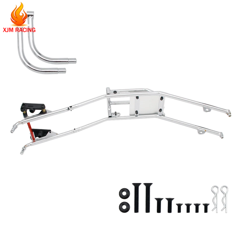 New Quick Release Metal Roll Cage Rear Bend Bar Kit For 1/5 HPI BAJA RC RV 5B - Image 2 of 4