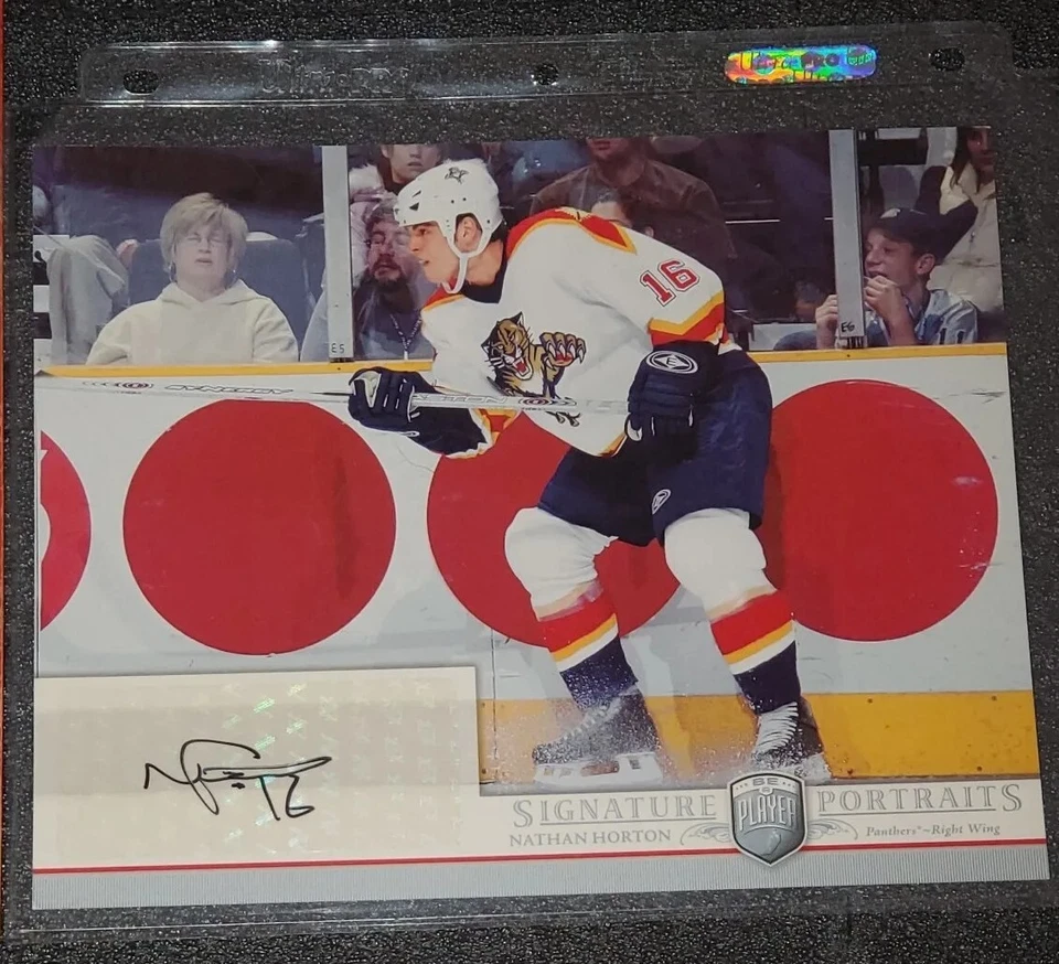 ФОТОГРАФИЯ С АВТОГРАФОМ НАТАНА ХОРТОНА 8X10 📸 SIG ПОРТРЕТЫ UD UDC NHLPA ++ - Изображение 4 из 4