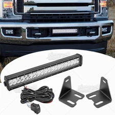 22 inch Lower Grille LED Light Bar Combo Kit For 17-19 Ford F250 F350 Super Duty