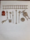 10 Piece Lot Vintage MOTU Castle Grayskull Weapons Accessories With Orko Eraser