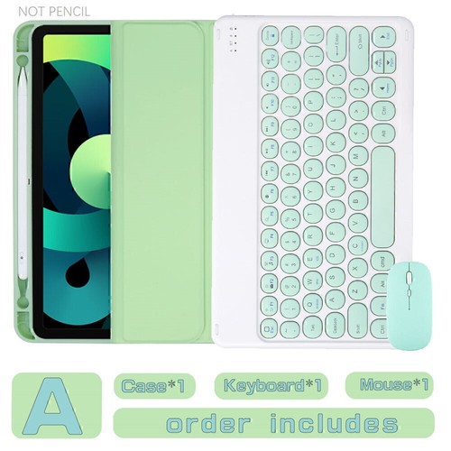 Round Keyboard Smart Case Cover For iPad 5/6/7/8/9/10th Gen Air 3 4 5 6 Pro 11 - Picture 34 of 61