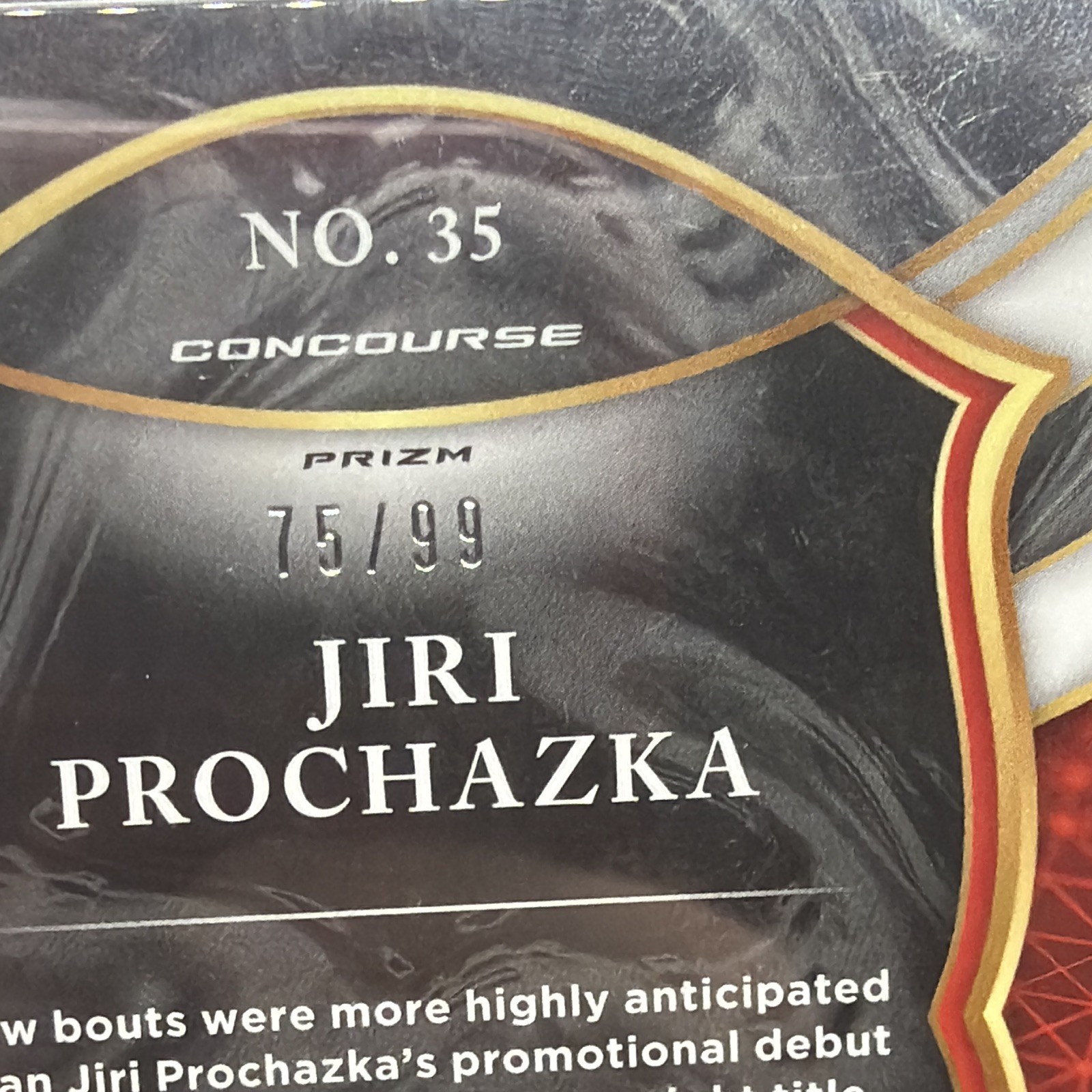 Panini 2021 Select UFC Concourse Jiri Prochazka #35 Blue Disco Prizm /99 PSA 10 view 3