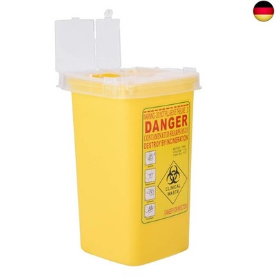 Nikou Sharps Bin, Kanülenabwurfbehälter Biohazard Nadelentsorgung, Kunststoff S