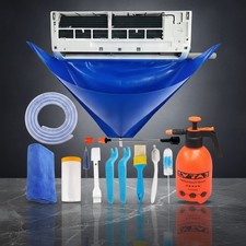 Mini Split Cleaning Kit 13Pcs with High Pressure Sprayer Waterproof Cover Large