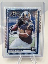 2025 Donruss Optic Steven Jackson #142 White Sparkle Prizm SSP Rams
