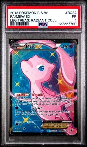 PSA 1 PR POKEMON Mew EX LEGENDARY TREASURES RADIANT COLLECTION RC24 Full Art
