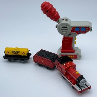 Thomas trackmaster RC James Hit Toy WORKS VIDEO w/ Fuel Tanker Tested