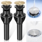 Vessel Sink Drain Pop Up Sink Drain Anti Clogging Sink Stopper Easy Brgqa