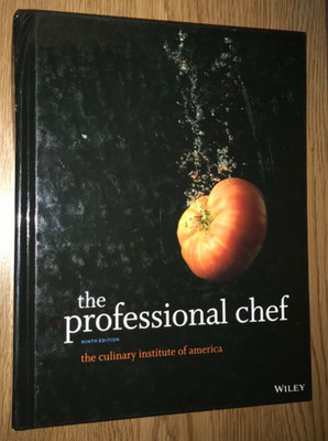 THE PROFESSIONAL CHEF BOOK NINTH 9th EDITION CULINARY INSTITUTE OF AMERICA WILEY