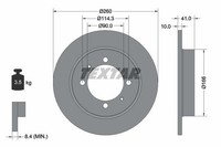2X Textar Bremsscheibe 92083003 FüR Mitsubishi Proton Volvo
