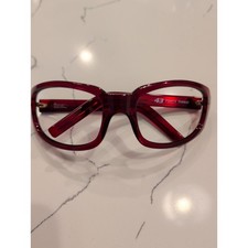Vintage SPY Optic 43 Sunglasses Frames Only Y2K Red Made In Italy Forty Three