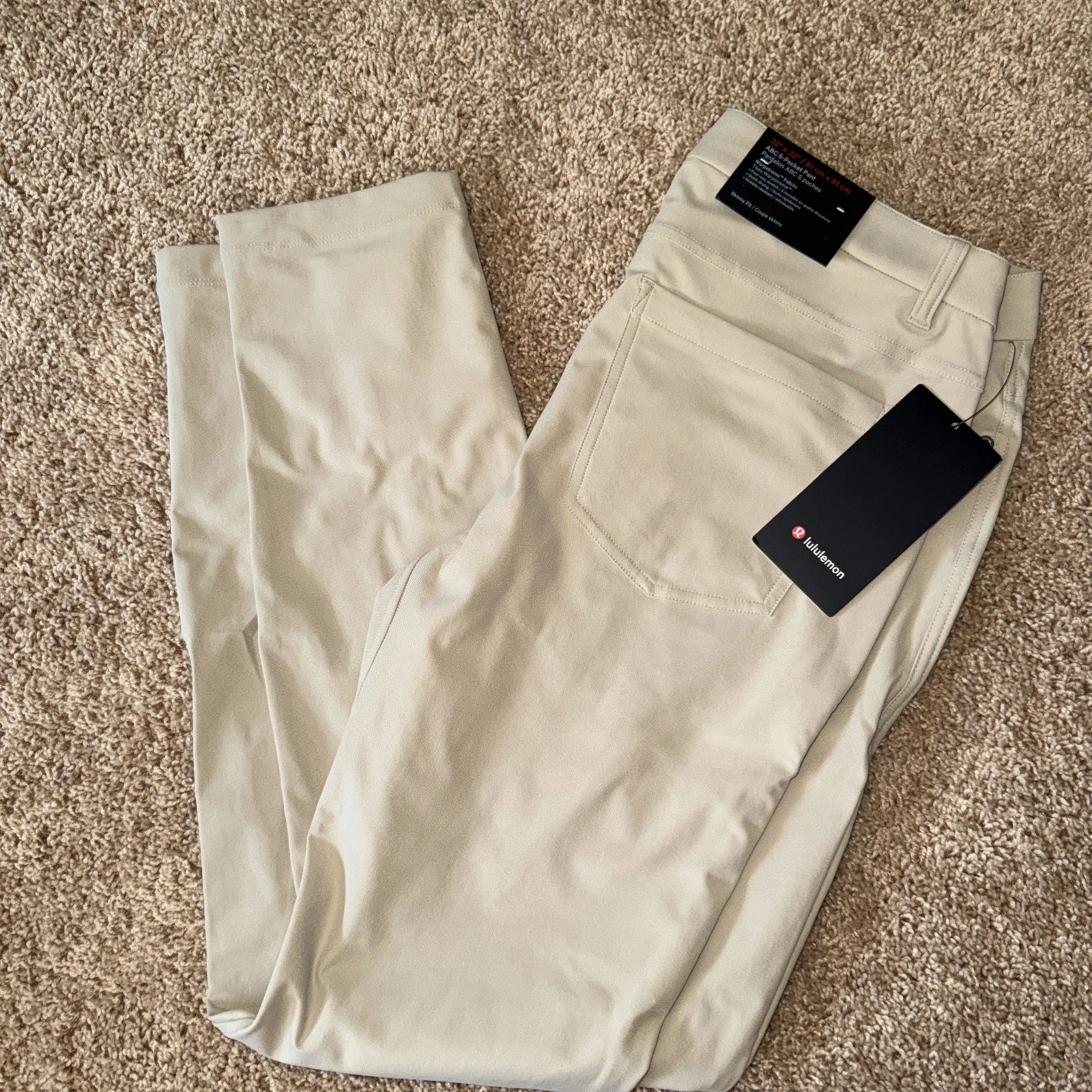 Lululemon ABC Skinny-Fit 5 Pocket Pant 32"L warpstreme