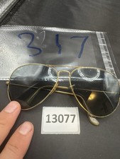 Bausch Lomb Ray-Ban AVIATOR SUNGLASSES - Vintage Light Blue Lens Rare 62mm