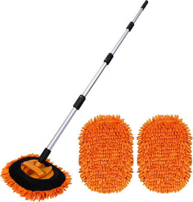 Suds Lab EM Extendable Wash Mitt with 170° Telescopic Handle   58'' Car Wash Mop