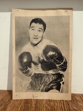 Rocky Marciano (died 1969) World Heavyweight Boxing Champion Autograph Signed