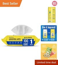 Hypoallergenic Pet Wipes for Dogs  Cats - 100 Count, Natural Care Solution