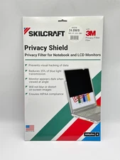 SKILCRAFT Privacy Shield 7045-01-619-2983 – 3M Privacy Filter – 24" Widescreen –