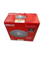 Briloner Led Einbauleuchte Chrom-Matt 5W 460Lm 3000K Dimmbar Warm IP44 Spot Ø9Cm