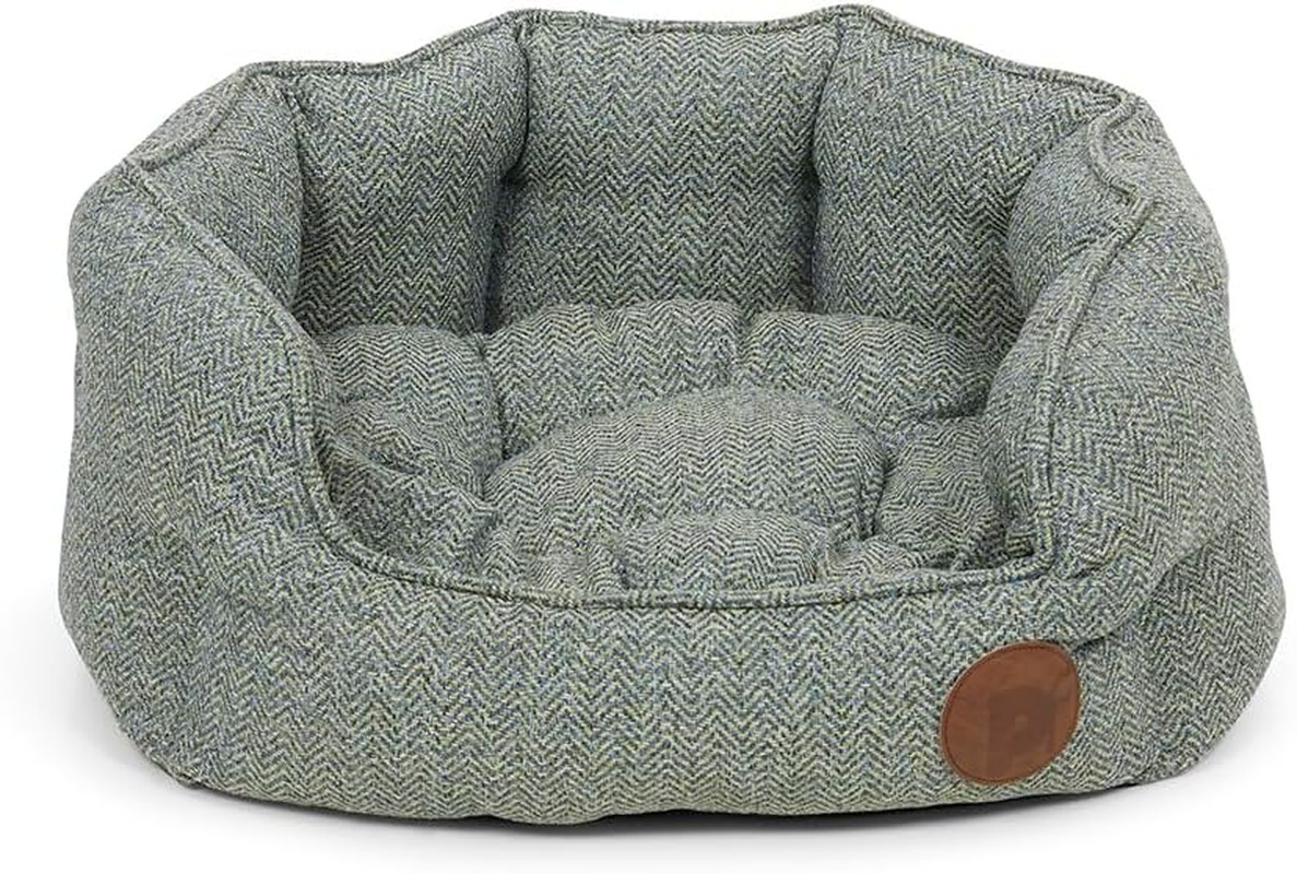 Cuccia Cani Piccoli Sage Herringbone Petface | Max Comfort e Grip