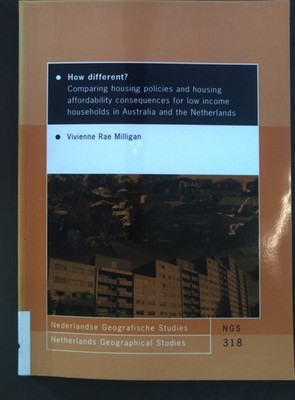 How different? Comparing housing policies and housing affordability consequences