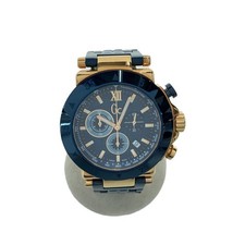 Gc Quartz Watch Men’s Stainless Steel Navy Silver X72027G7S Used