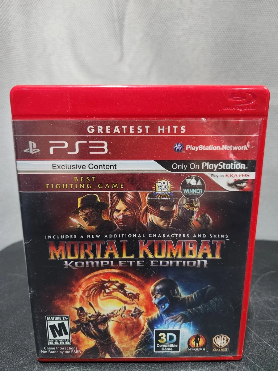 Jeu Mortal Kombat Complet FR Sur PS3 – Version Française, Bon état, Boîte Et Notice