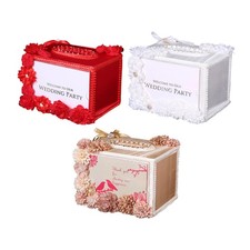 Wooden Wedding Card Box, Large, Reusable, For Holidays, Anniversaries,