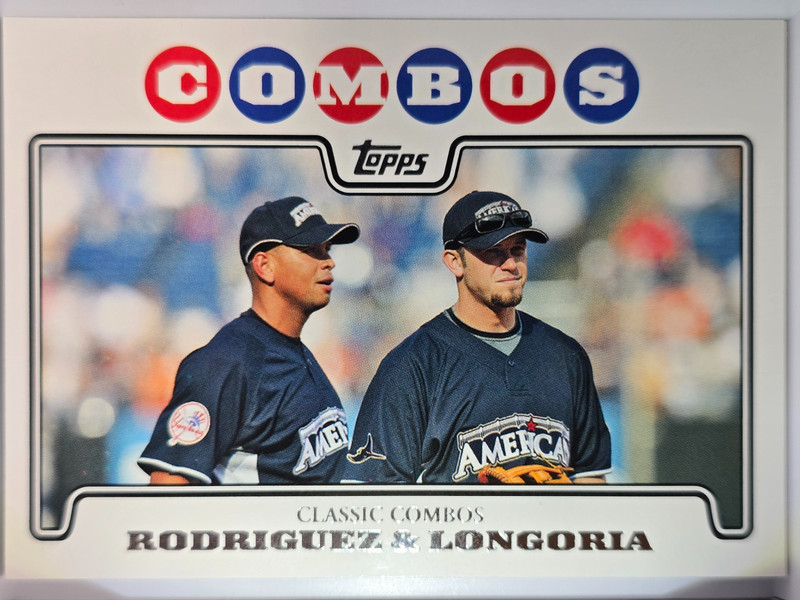 2008 Topps Update #UH124 Alex Rodriguez/Evan Longoria Combos
