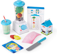 Smoothie Maker, Working Pretend Play Blender Set with Toy Food  Play Kitchen Ac